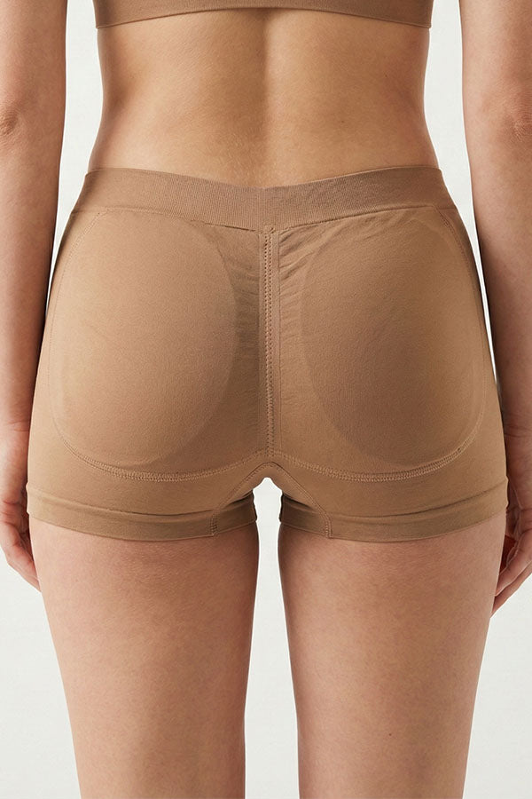 S102 6 Piece Seamless with Removable Lifting Pads Butt Booster Panty