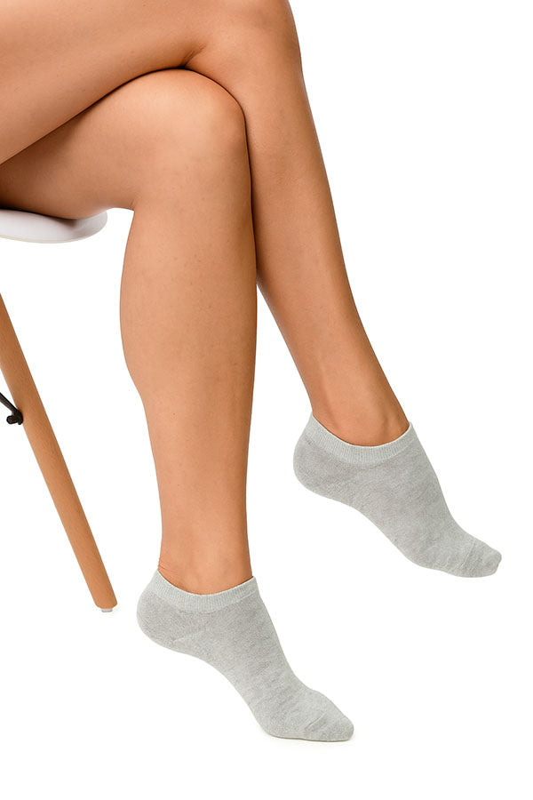 YM03  60 Pairs Shoe Size 6–9, Soft Breathable Fabric, 4-Pair Bundles, Made in Korea Women's Cotton Quarter Socks