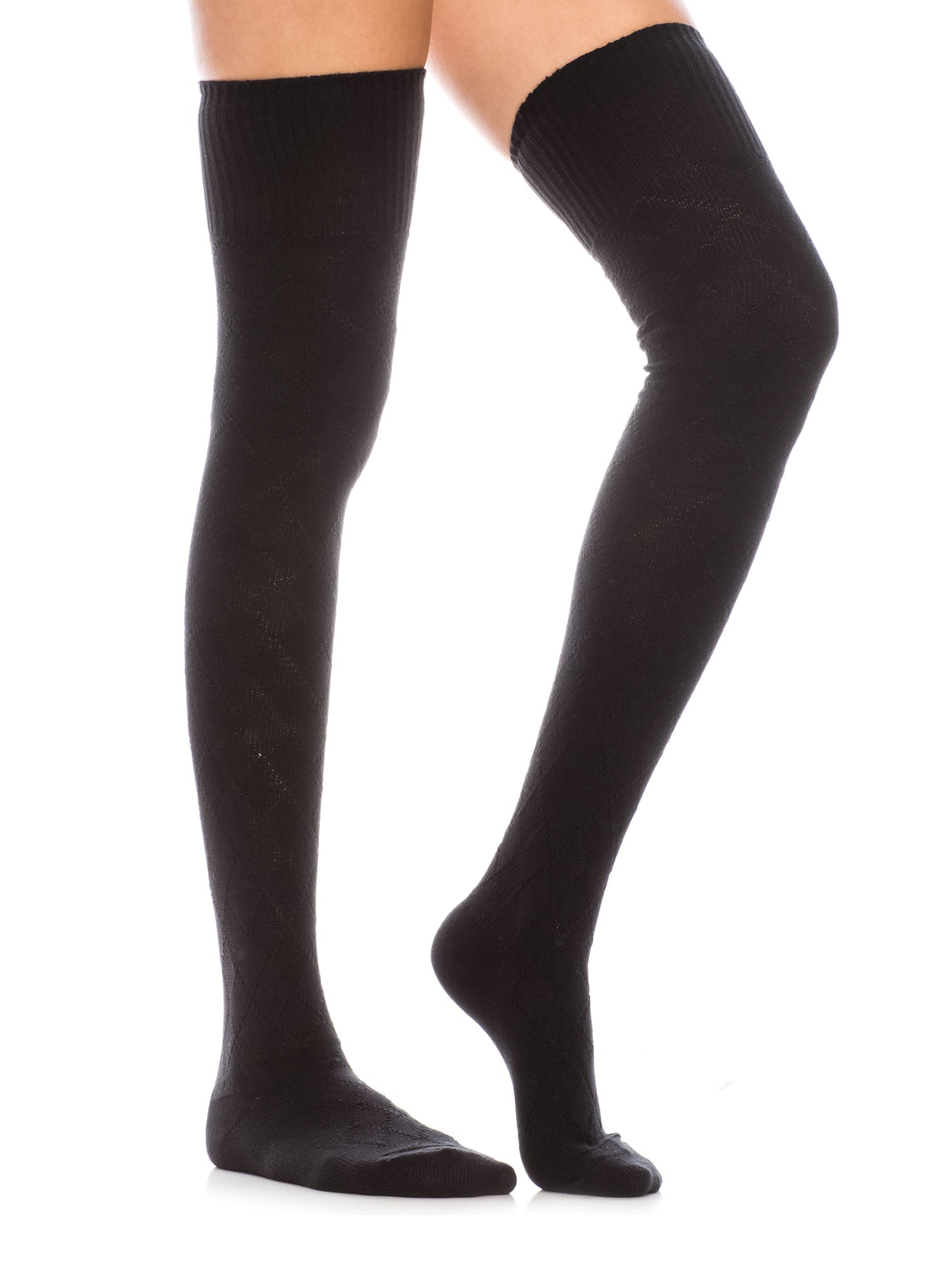 YM42 12 Pairs 80% Cotton, Comfortable Fit, Shoe Size 6-9 Over The Knee-High Socks