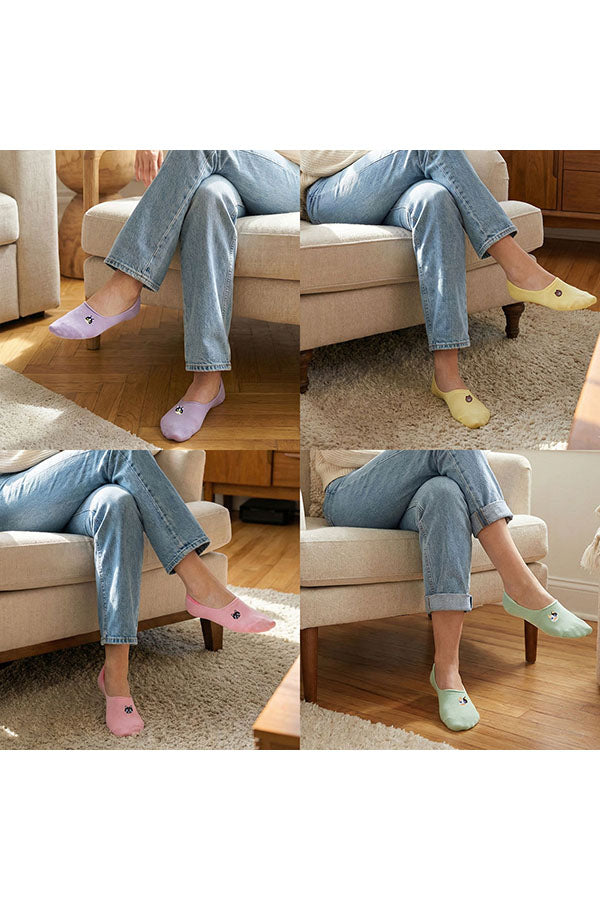 YM79 12 Pairs Cotton Foot Liners – No Show Socks for Women